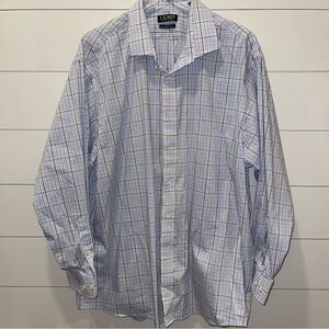 Ralph Lauren Men's Performance Stretch Big Fit Plaid Shirt Size 18.5